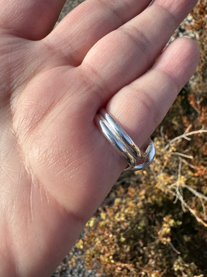 Grossular Garnet Heart Ring (Sz 5.75-6)