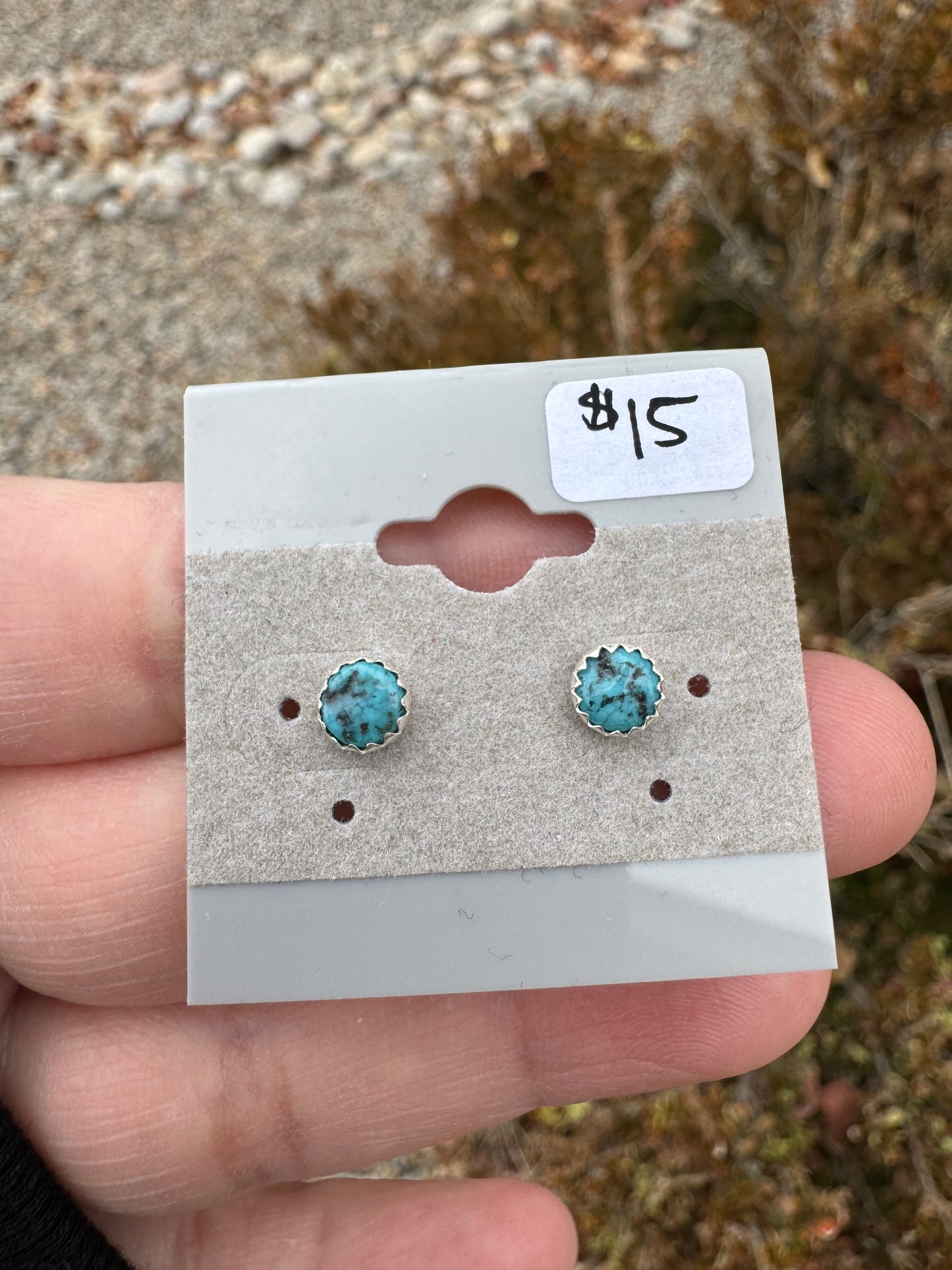 5mm Turquoise Stud Earrings (2)