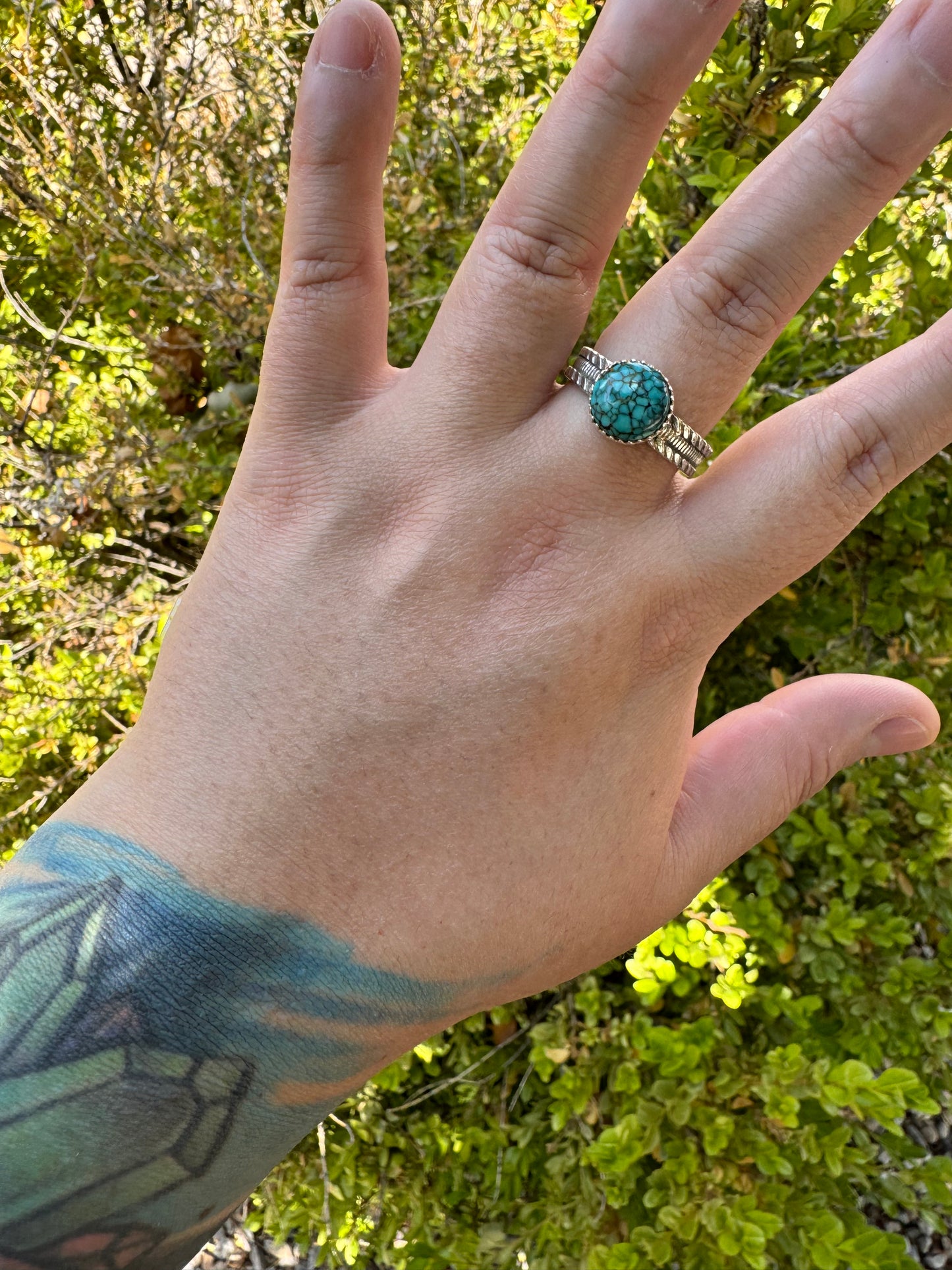 Turquoise Round Ring (Sz 12)