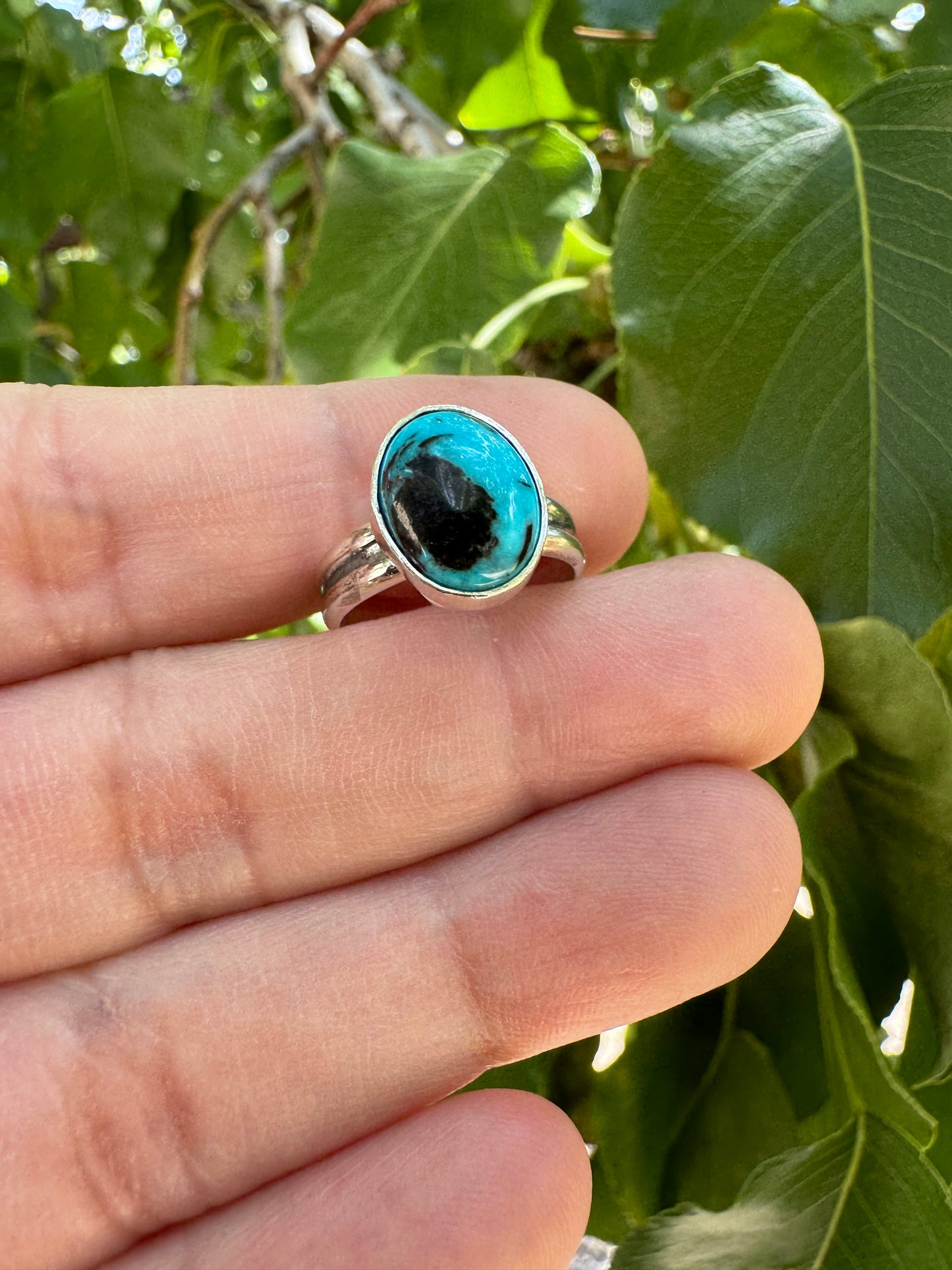 Mexican Turquoise Ring (Sz 4)