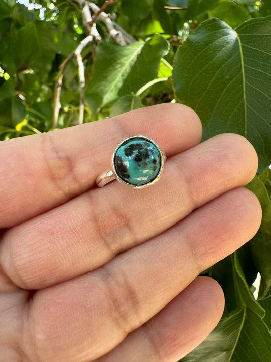 Turquoise Round Ring (Sz 5)