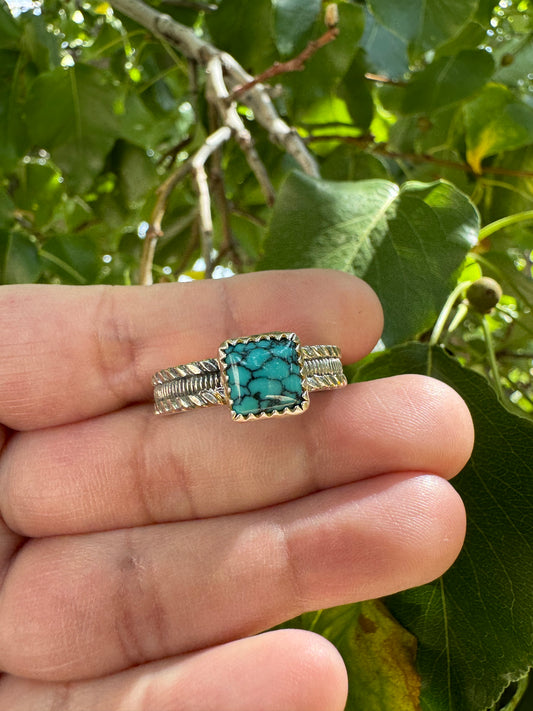 Turquoise Square Ring (Sz 13)