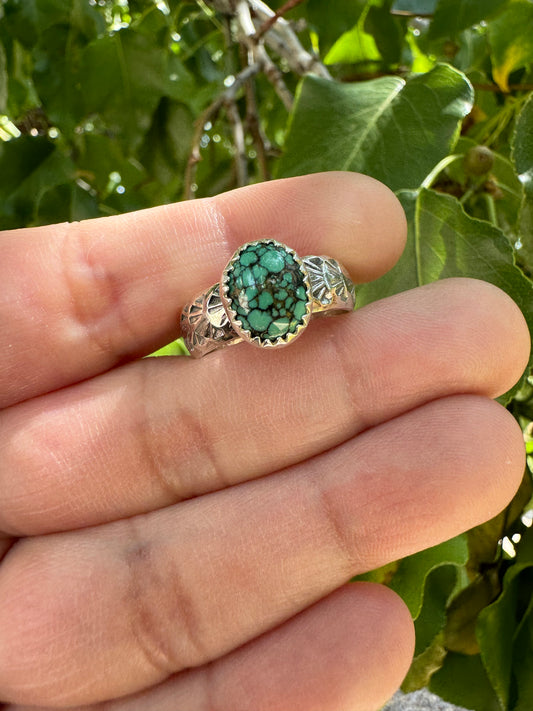 Turquoise Oval Ring (Sz 7)