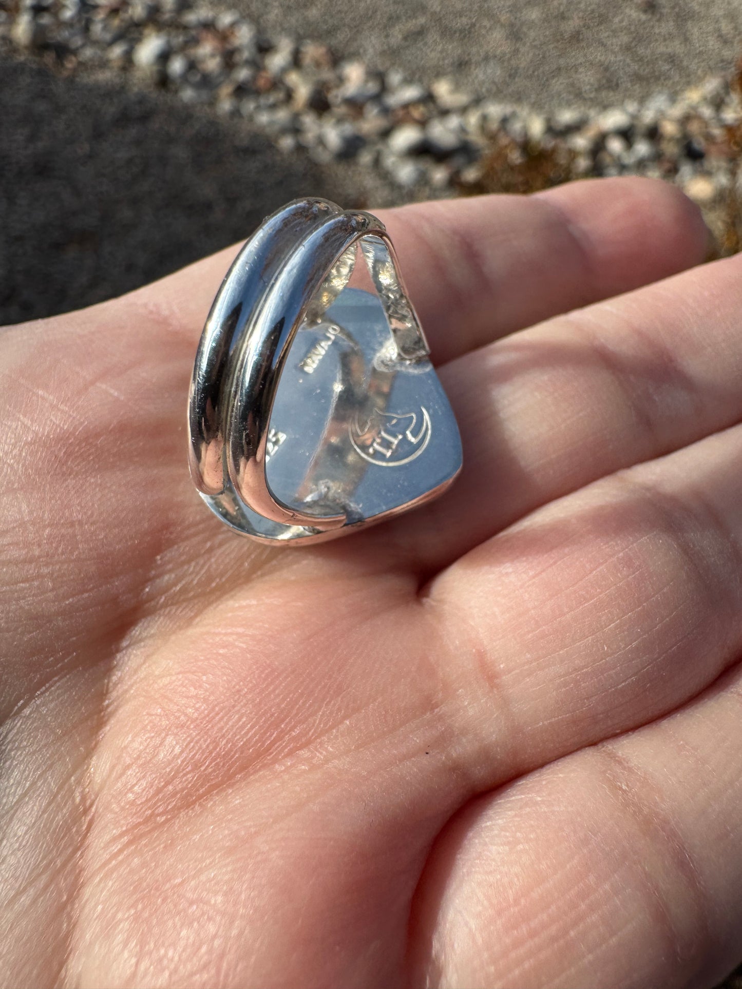 Grossular Garnet Heart Ring (Sz 5.75-6)