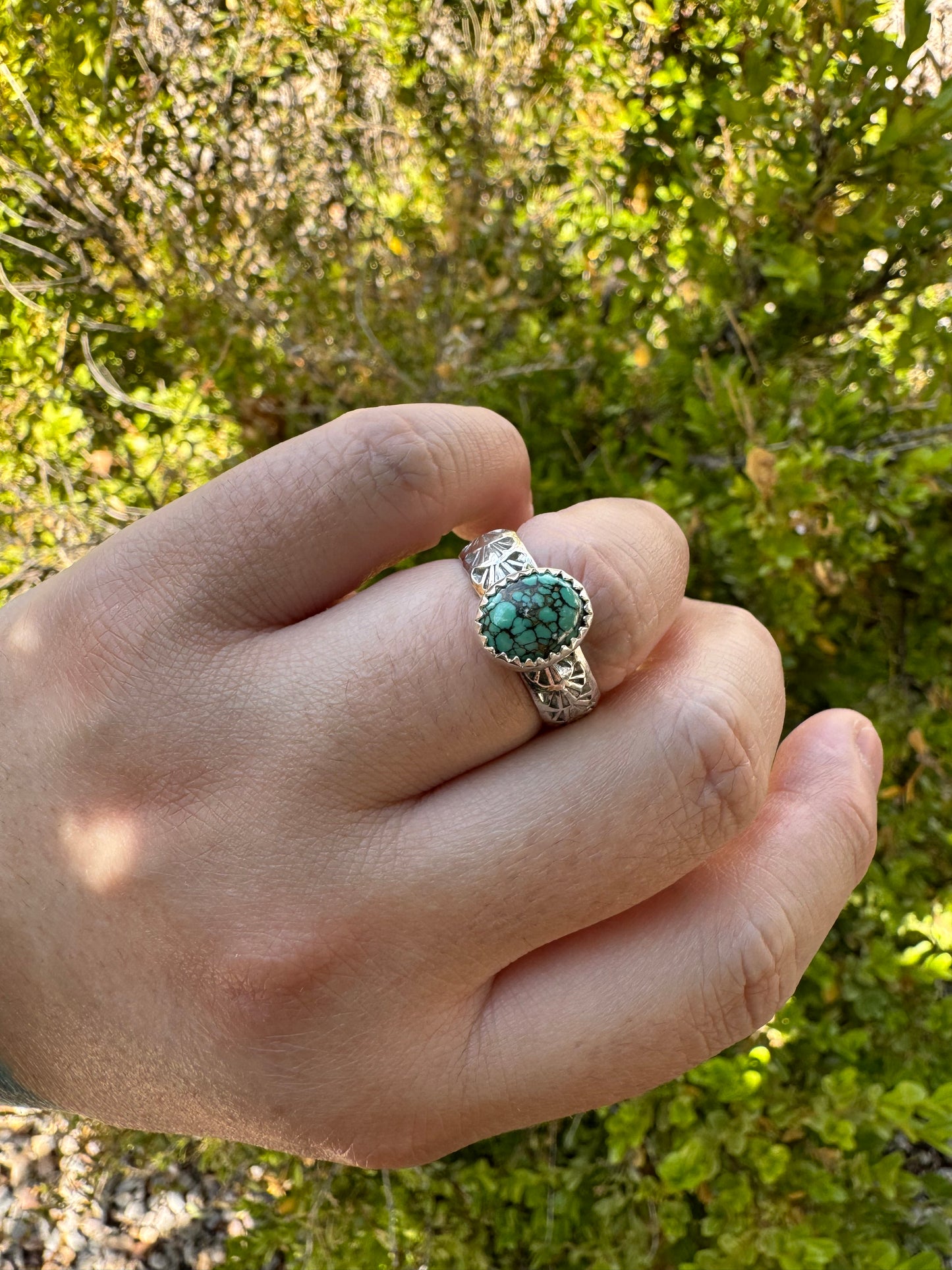 Turquoise Oval Ring (Sz 7)