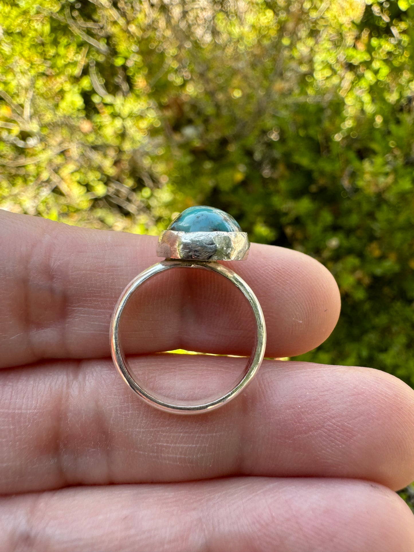 Turquoise Round Ring (Sz 5)