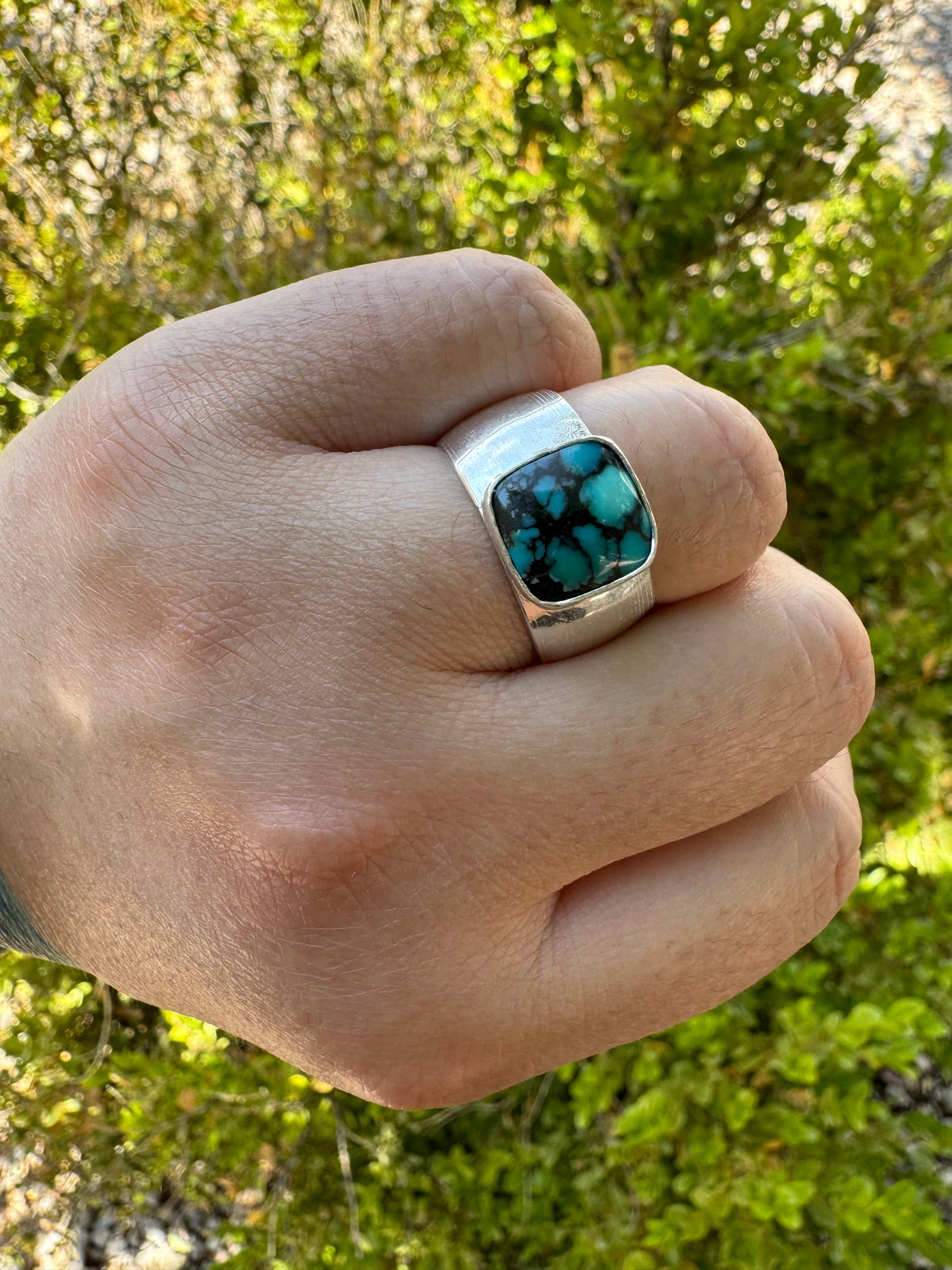 Turquoise Square Ring (Sz 9)