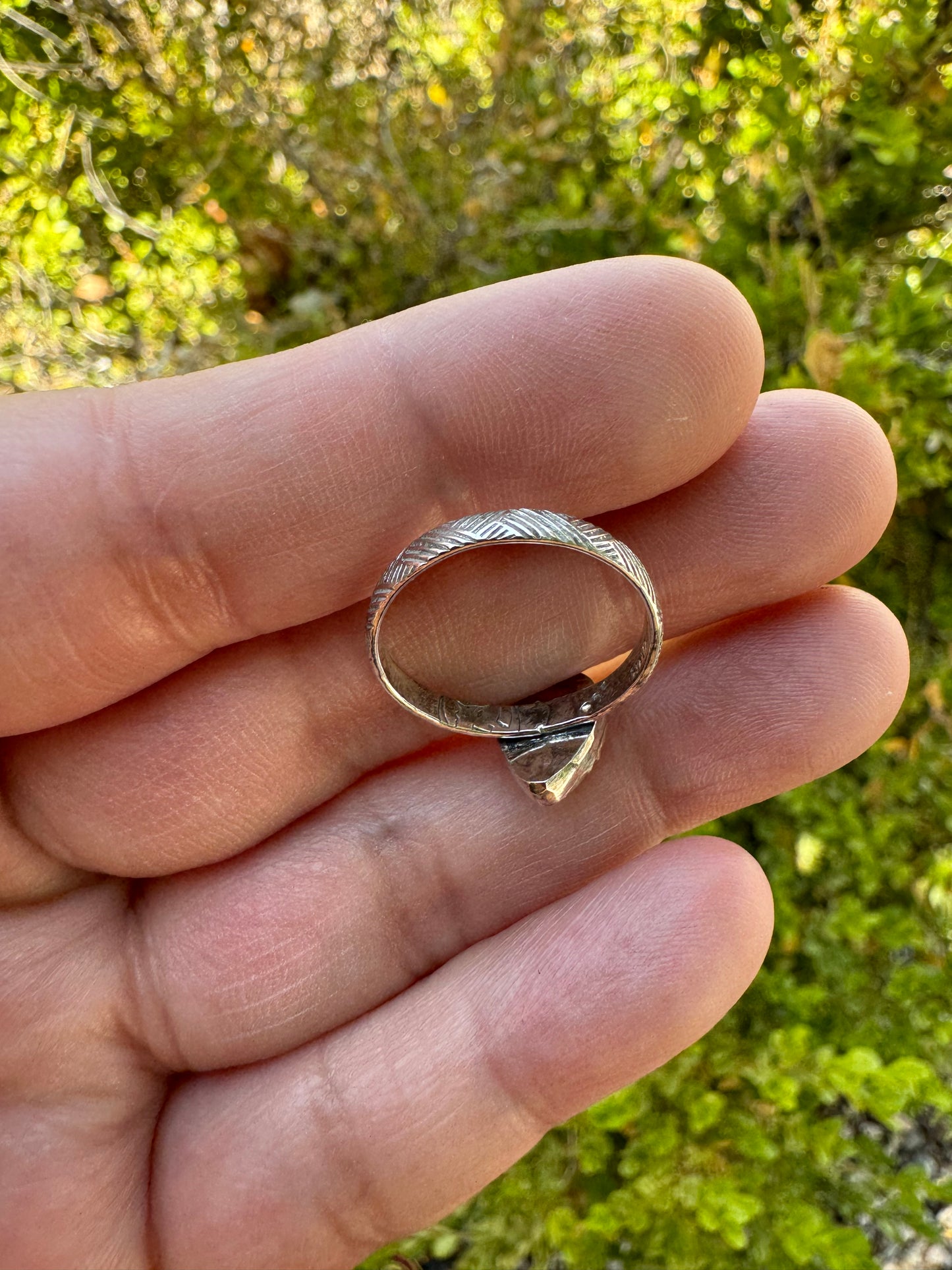 Moonstone Drop Ring (Sz 6.5)