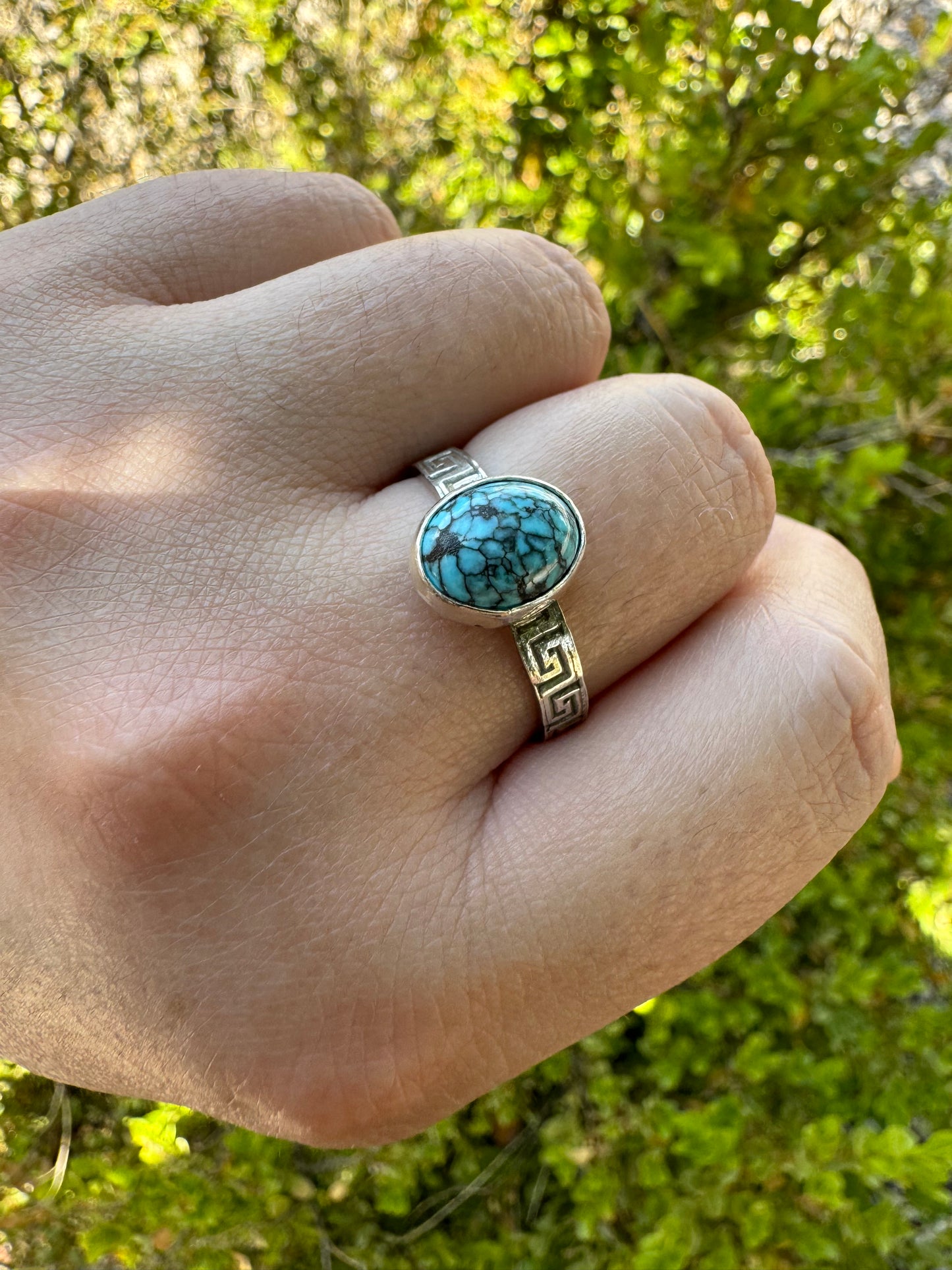 Turquoise Oval Ring (Sz 11)