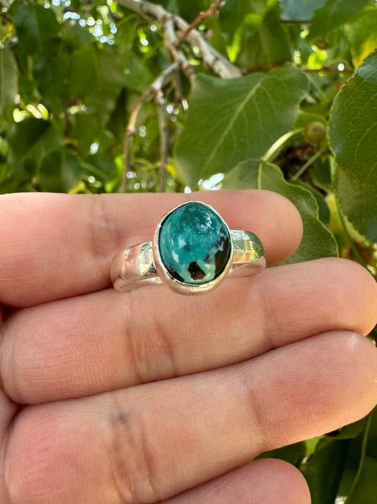 Turquoise Oval Ring (Sz 12)