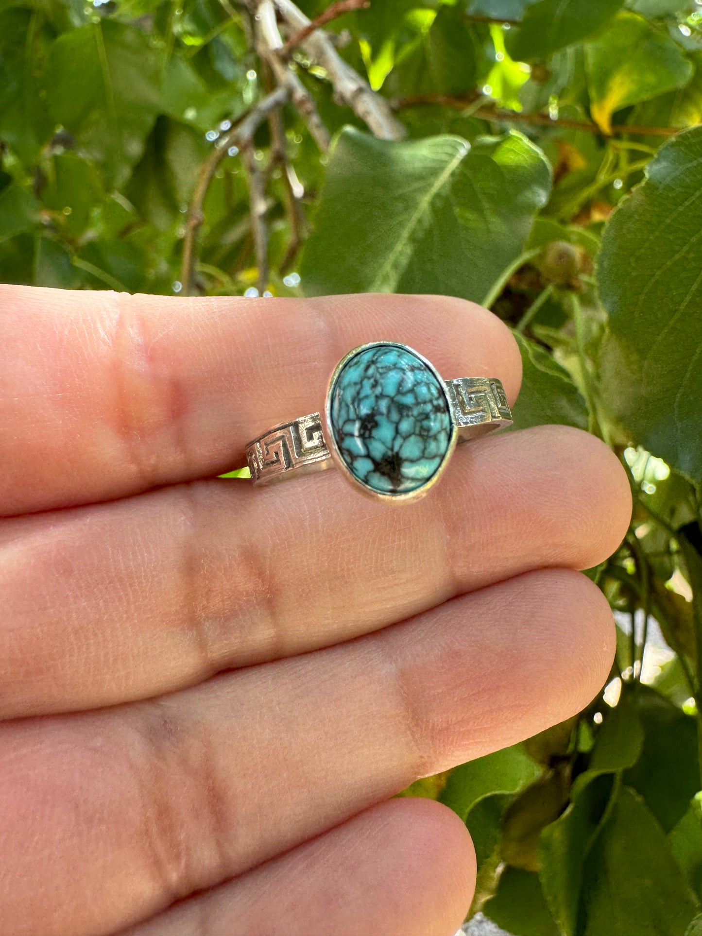 Turquoise Oval Ring (Sz 11)